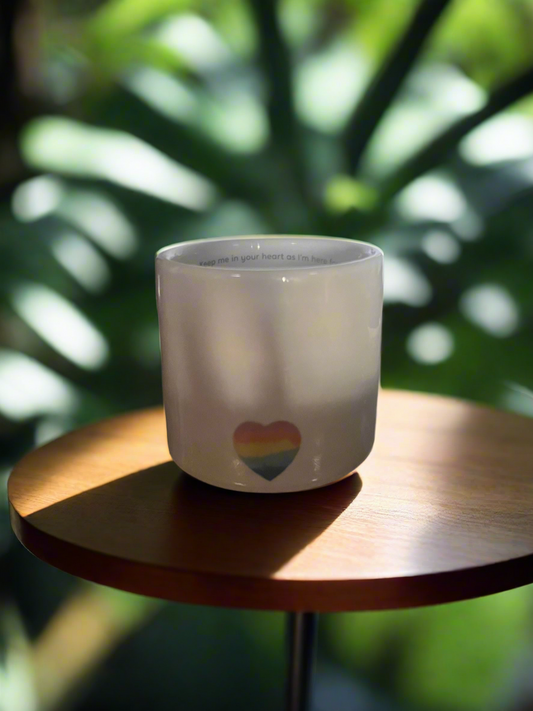 Rainbow candle