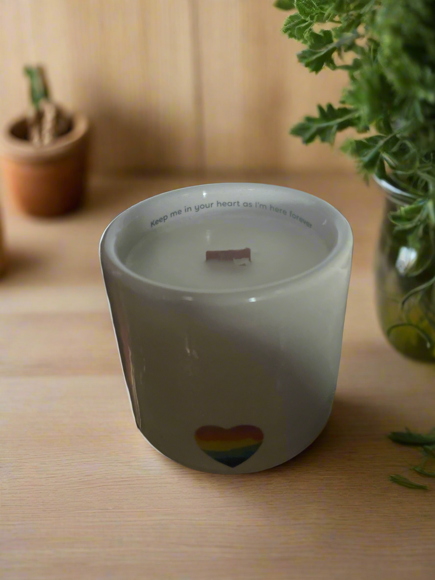 Rainbow candle