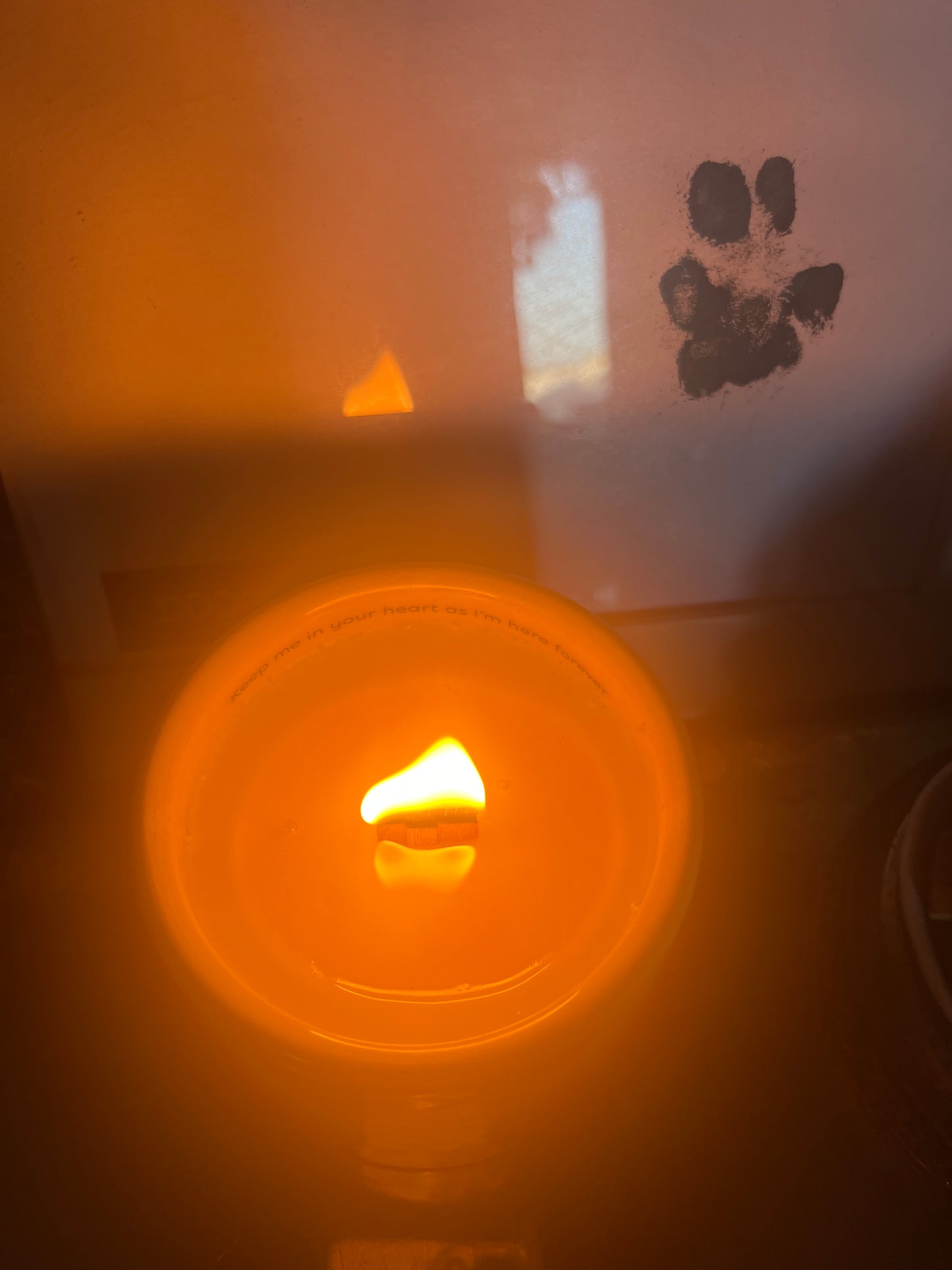 Rainbow candle