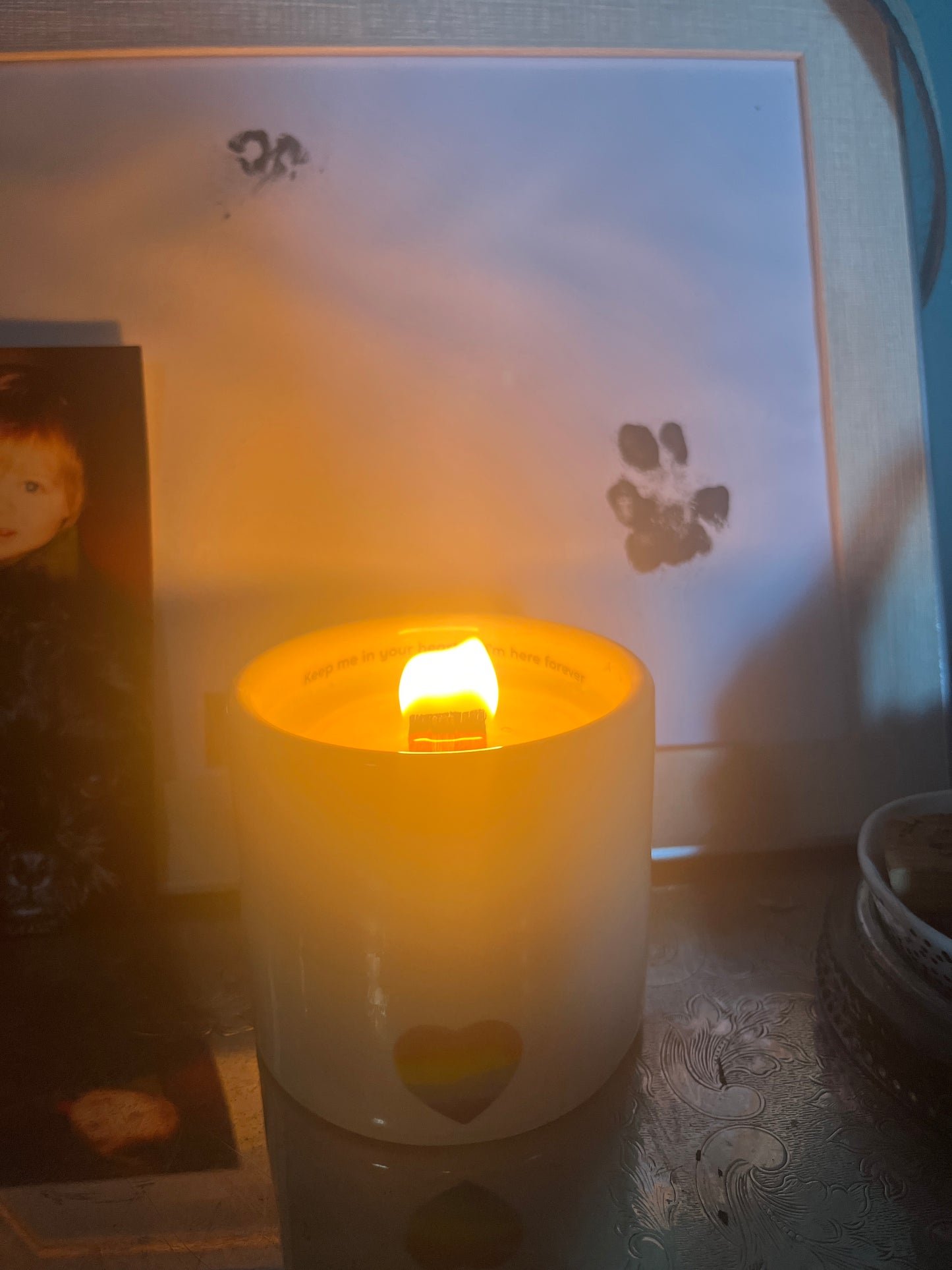 Rainbow candle
