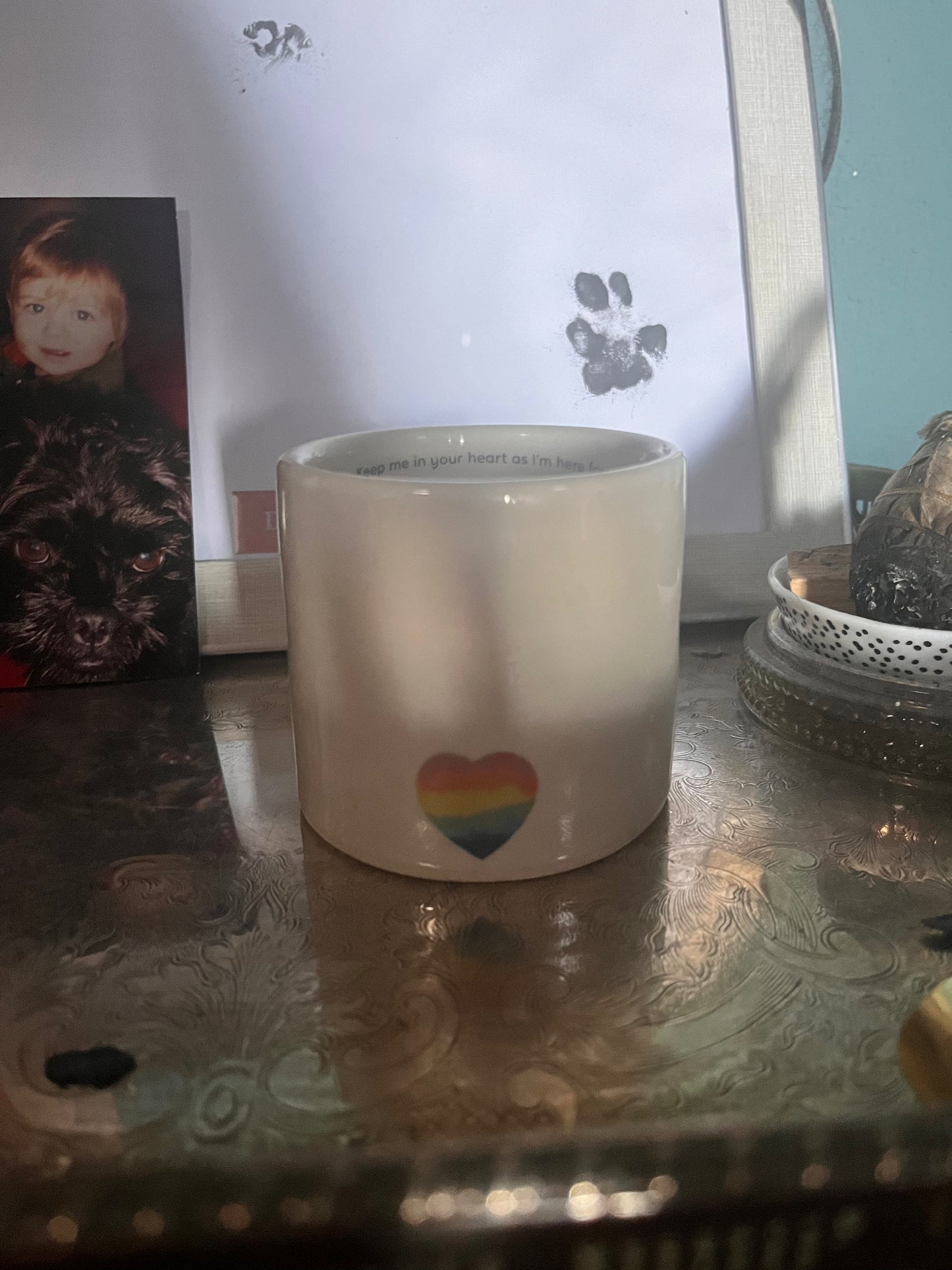 Rainbow candle