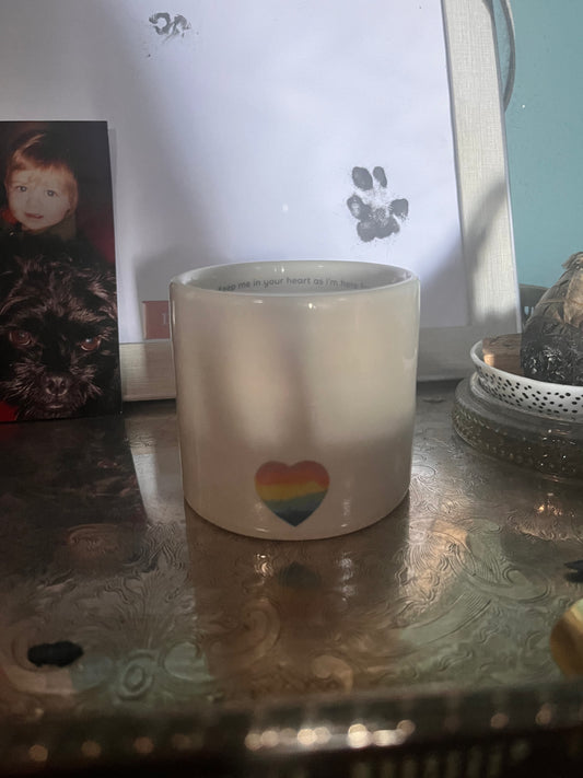 Rainbow candle